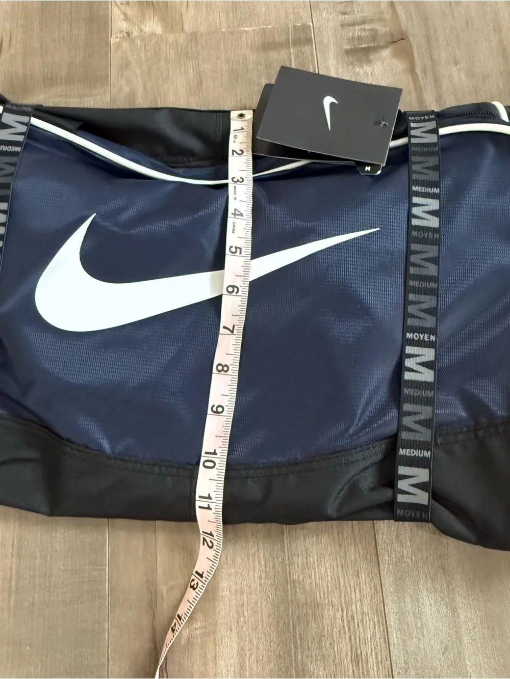 NEW Nike Brasilia 4 Medium Duffle 58 Liters Blue Black Athletic Travel Bag
